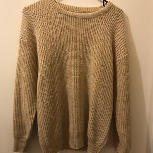 Vintage Oversized Wool Sweater Beige/Tan